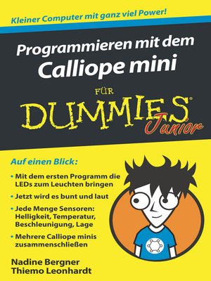 cover image of Programmieren mit dem Calliope mini f&uuml;r Dummies Junior